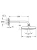 Grohe Tempesta 210 Tepe Duşu Seti 286 mm Mat Siyah