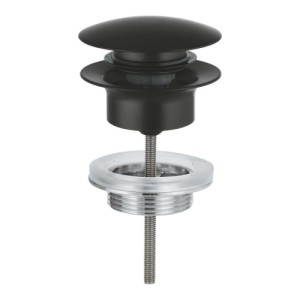 Grohe Bas-Aç Sifon Tapa Takımı Mat Siyah