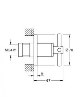 GROHE Atrio Stop Valf (19069003)