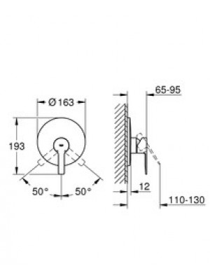Grohe Lineare New Ankastre Duş Bataryası