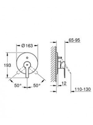 Grohe Lineare New Ankastre Banyo Bataryası