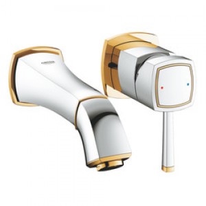 Grohe Grandera 2 Delikli Lavabo Bataryası S-Boyut Krom/Altın