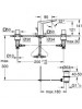 Grohe Allure Brilliant 3 Delikli Lavabo Bataryası S-Boyut
