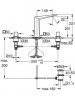 Grohe Allure Brilliant 3 Delikli Lavabo Bataryası M-Boyut