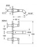 Grohe Grandera 3 Delikli Lavabo Bataryası S-Boyut Krom/Altın