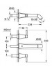 Grohe Grandera 3 Delikli Lavabo Bataryası M-Boyut Krom/Altın