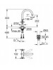 Grohe Lavabo Bataryası Atrio L-Boyut Krom