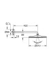 Grohe Rainshower Mono 310 Tepe Duşu Set 422 Mm, 1 Akışlı Mat Siyah