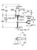 GROHE Eurosmart Cosmopolitan Lavabo Bataryası M-Boyut