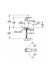 GROHE Eurosmart Cosmopolitan Lavabo Bataryası M-Boyut Siyah Saten