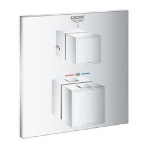 Grohe Grohtherm Cube Termostatik Banyo Duş Bataryası 2 çıkışlı divertörlü