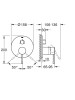 Grohe Ankastre Banyo Bataryası 3 Çık. Essence Br. Hard Graphite