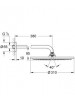Grohe Rainshower Cosmopolitan Tepe Duşu ve Dirseği 38cm