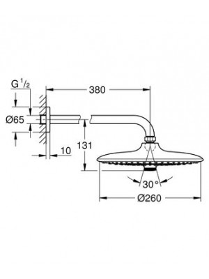 GROHE Euphoria Tepe Duşu Seti 3 Akışlı