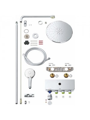 Grohe Euphoria SmartControl System 310 Duo Duvara Monte Termostatik Bataryalı Duş Sistemi