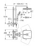 Grohe Tempesta System 250 Cube Termostatik Duş Bataryalı Duş Sistemi 