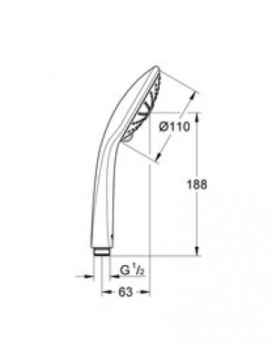 GROHE Euphoria Massage El Duşu 3 Akışlı