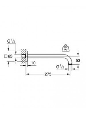 Grohe Rainshower Duş Çıkış Dirseği