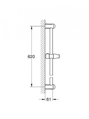 Grohe New Tempesta Duş Sürgüsü 600 mm