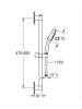 Grohe Tempesta Cube 110 Duş Seti 3 Akışlı Rain,Jet,Massage