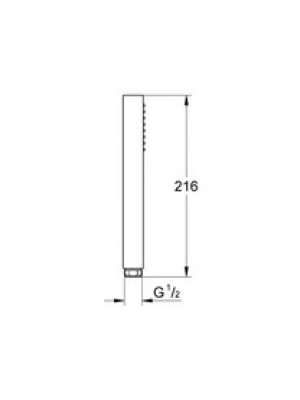 GROHE Euphoria Cube Stick El Duşu 1 Akışlı 