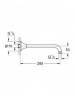 Grohe Tepe Duşu Dirseği 285 mm Grandera Krom/Altın