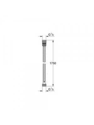 Grohe Metal Twistfree Duş Spiral Hortumu 175 cm