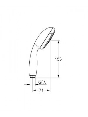 GROHE New Tempesta 100 El Duşu 3 Akışlı