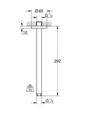 Grohe Rainshower Duş başlığı Dirseği