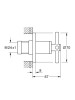 Grohe Ankastre Stop Valf Atrio Br. Hard Graphite