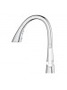 Grohe Eviye Bataryası Spiralli 2 Fonksiyonlu Zedra Krom