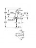 GROHE Eurosmart Lavabo Bataryası S-Boyut