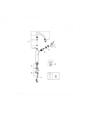Grohe Essence Tek Kumandalı Lavabo Bataryası Xl-Boyut