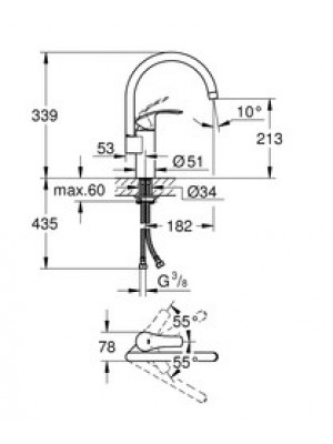 Grohe Eurosmart Eviye Bataryası