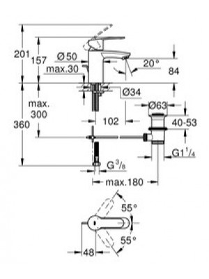 GROHE Eurostyle Cosmopolitan Lavabo Bataryası S-Boyut (33552002)