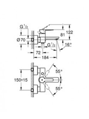 Grohe Lineare New Banyo Bataryası