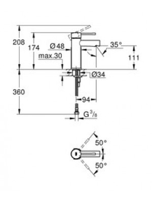 Grohe Essence New Lavabo Bataryası S-Boyut