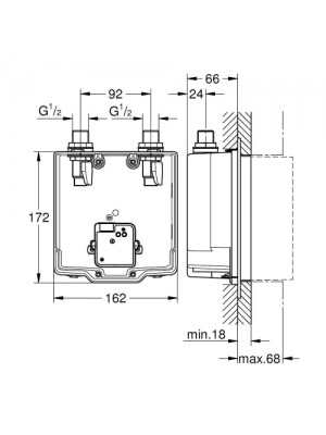 Grohe Eurosmart Cosmopolitan E Gizli Montaj Kutusu
