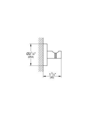 Grohe Bornoz Askısı Essentials Brushed Hard Graphite