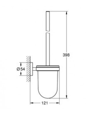 GROHE Essentials Tuvalet Fırçası Set