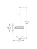 Grohe Tuvalet Fırçalık Essentials Brushed Hard Graphite