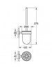 GROHE Essentials Cube Tuvalet Fırçası Seti