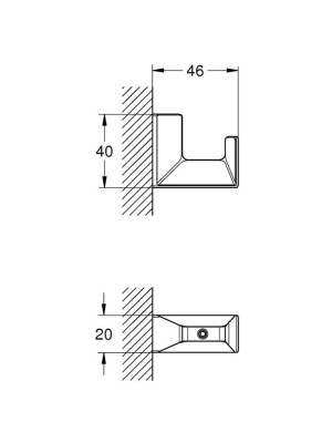 Grohe Selection Cube Bornoz Askılığı