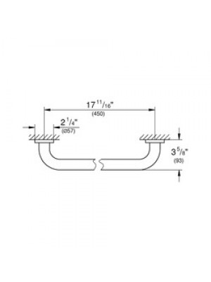 Grohe Tutunma Barı 45 cm Essentials Krom